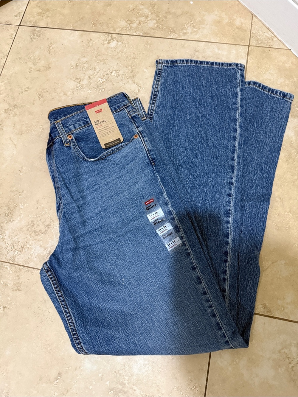 Levi's Men's Straight Jeans in Blue Denim